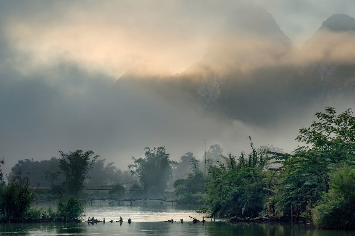 Early Morning at Thong Nong, Cao Bang Vietnam 